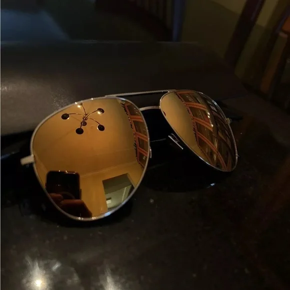 Saint Laurent Gold Aviators